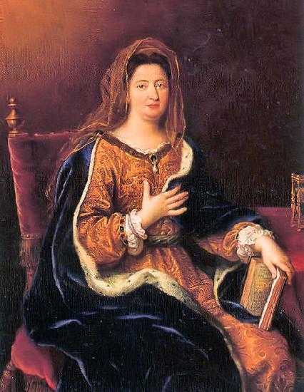 Pierre Mignard Francoise d'Aubigne, marquise de Maintenon oil painting picture